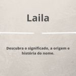 significado do nome Laila
