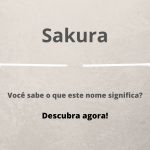 significado do nome Sakura