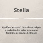 significado do nome Stella