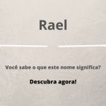 significado do nome Rael