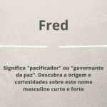 significado do nome Fred