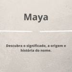 significado do nome Maya