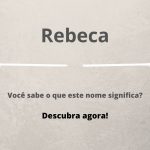 significado do nome Rebeca