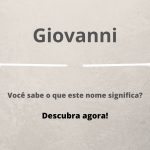 significado do nome Giovanni