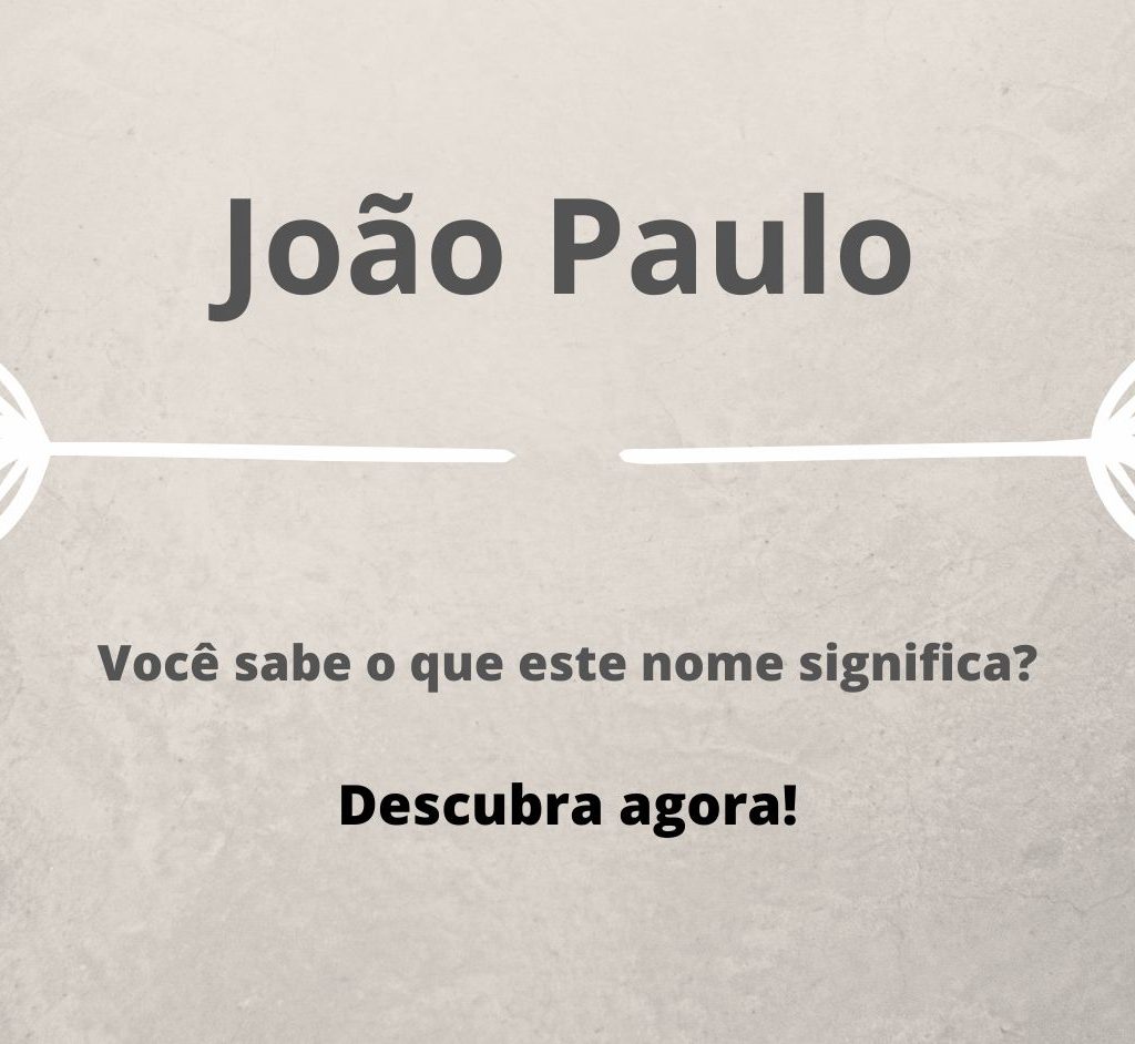 1 Significado Dos Nomes