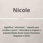 significado do nome Nicole