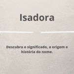 significado do nome Isadora