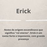 significado do nome Erick