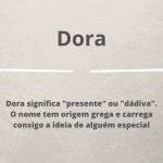 significado do nome Dora