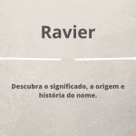 significado do nome Ravier