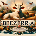 A depiction of the name Bezerra, representing its cultural heritage and connection to nature and tradition. The image should embody the traditional Po