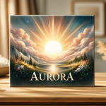 A representation of the name Aurora, symbolizing the dawn, hope, and the beauty of nature. The image should evoke feelings of renewal and freshness, w