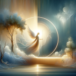 A serene and inspiring scene representing the name ‘Cristiane’, embodying themes of faith, devotion, and spiritual connection. The image should captur