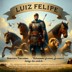 A visual representation of the composite name Luiz Felipe, symbolizing its harmony and rich meanings. The image should depict the combination of ‘guer