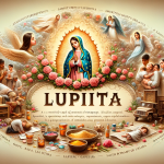 A visual representation of the name Lupita, capturing its sweetness and charm. The image should embody the spiritual and cultural significance of the