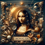 A visually stunning interpretation of the name Monalisa, capturing its essence of beauty, mystery, and artistic association. The image should artistic