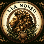 Leandro, um nome masculino de origem grega que significa homem-leão ou valente como um leão , simbolizando força, coragem e nobreza. A imagem deve