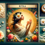 image represents the meaning and origins of the name Rita, a charming and timeless name popular in various cultures around the world. Rita is ofte