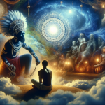 A spiritual and meaningful representation of a dream featuring a Preto Velho, symbolizing wisdom, humility, and ancestral guidance. The scene should b