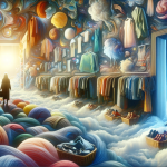A symbolic and insightful depiction of dreaming about a clothing store, reflecting the themes of identity, self-expression, and personal transformatio