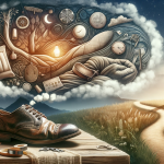 A symbolic and thoughtful depiction of dreaming about an old shoe, reflecting the themes of time passage, experiences, need for change, comfort, and f