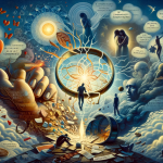 A visual representation of the interpretation of dreams about a broken ring. The image includes symbolic elements like a depiction of a broken ring, r